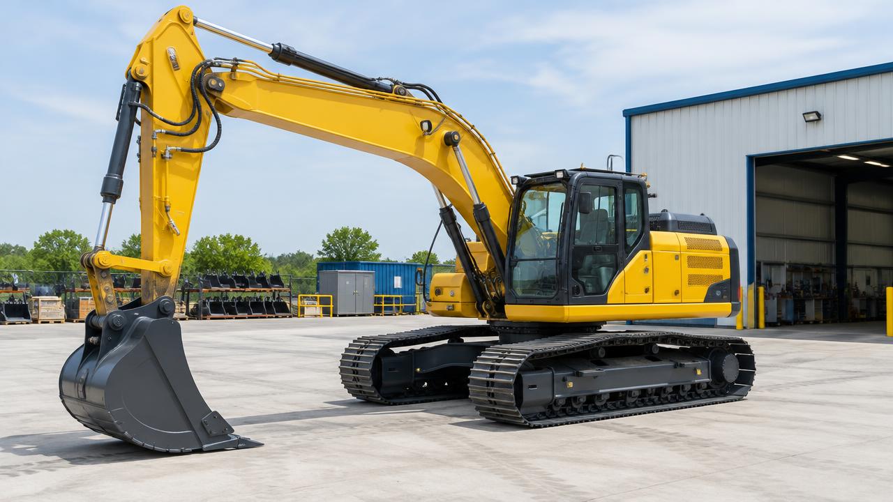HX-240 · Hydraulic excavator inspection evidence: Hydraulic hose